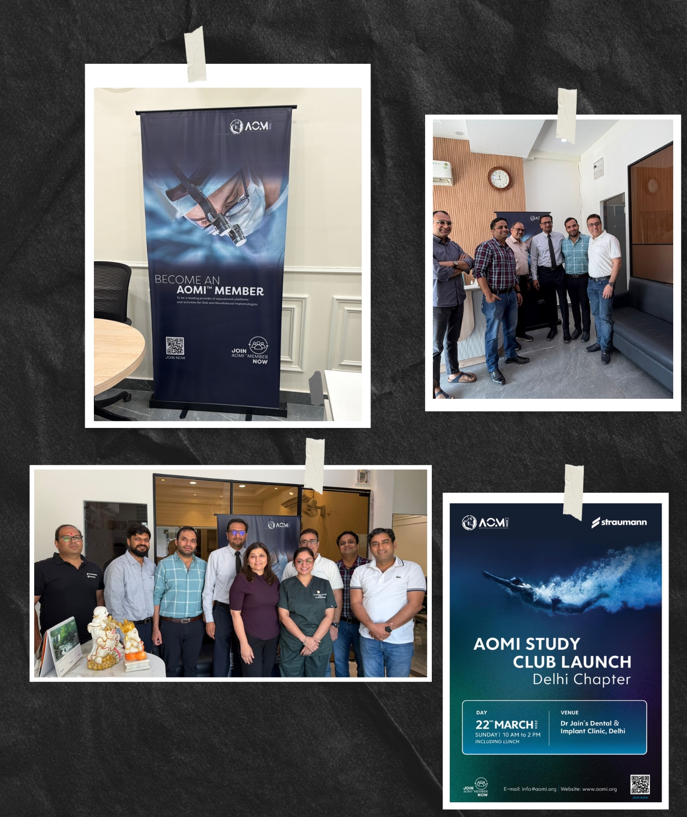 The first AOMI Study Club meeting was successfully conducted at Dr. Jain’s Dental & Implant Clinic on 22nd March 2026.